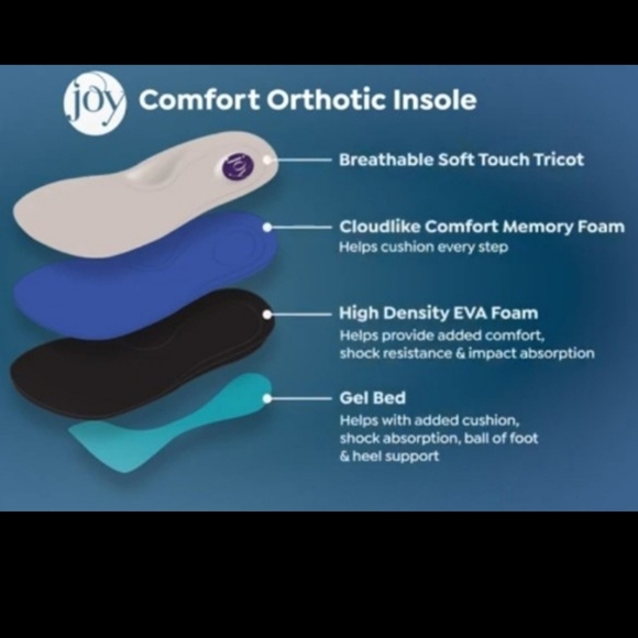 Women's White Sneakers Size 10 Joy Performance Comfort Leather Sneakers In Box - Picture 4 of 13